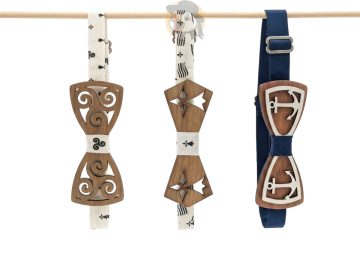 Noeud papillon breton en bois – 3 décors au choix