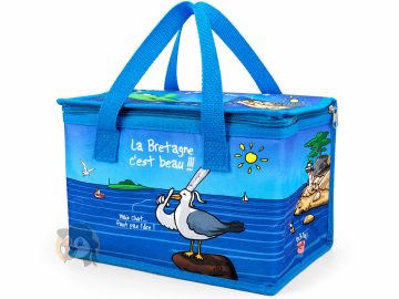 Sac glacière isotherme pliable - La Bretagne c’est beau… mais chut !