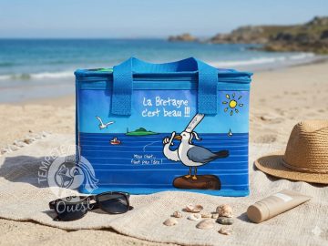 Sac glacière isotherme pliable - La Bretagne c’est beau… mais chut ! – Image 4