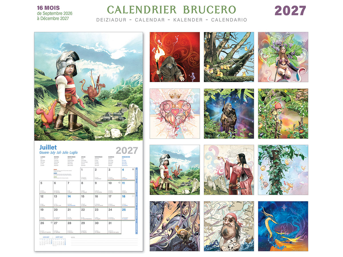 COLLECTION 2027 ! Calendrier 2026/2027 breton Bretagne 16 mois - 30 x 30 cm – Image 4