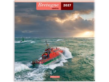 COLLECTION 2027 ! Calendrier 2026/2027 breton Bretagne 16 mois - 30 x 30 cm - Tempêtes en Bretagne