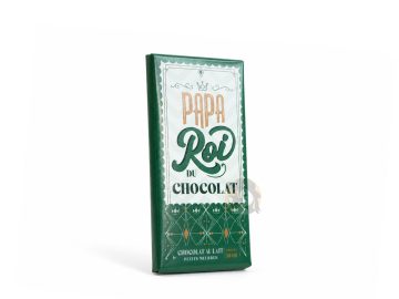 Mini tablette Papa Roi chocolat au lait, petits beurres et sel rose des Andes - 30g