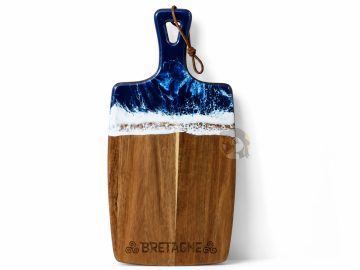 Planche de service apéritif en bois 38 x 18 cm - Effet Mer