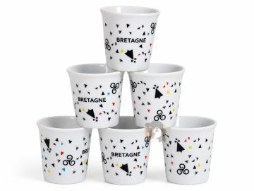 Ensemble de 6 tasses à expresso - Bretagne Graphique
