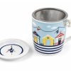 BON PLAN ! Mug Tasse infuseur / Tisanière avec couvercle et filtre - Marinière La Mer