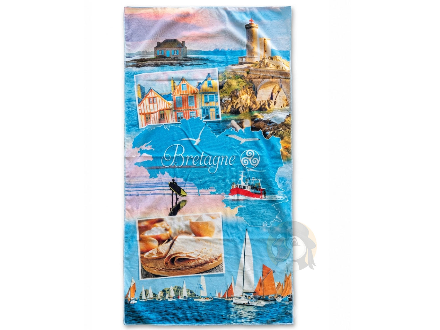 Serviette de plage Paysages de Bretagne 70x140 cm