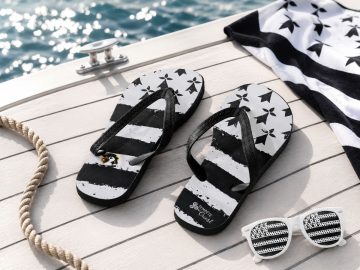 Alternative view of Tongs drapeau breton
