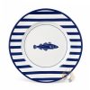 Assiette dessert bretonne esprit marin 22 cm