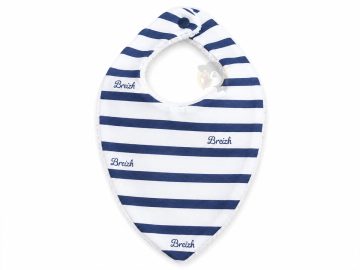 Bavoir bandana breton marinière - Loguivy