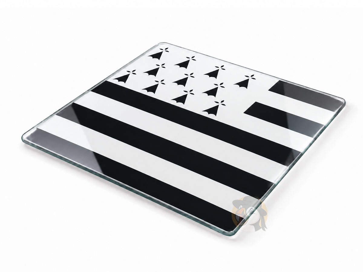 BON PLAN -38% ! Dessous de plat 20 x 20 cm Drapeau breton Gwenn ha du