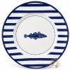 Assiette bretonne plate esprit marin 27 cm