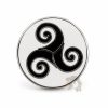 Pin's Triskell blanc et noir