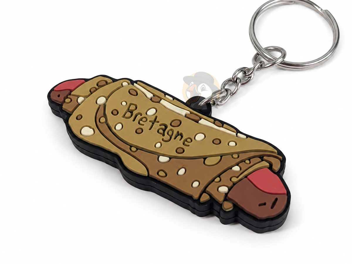 Porte-clé Galette saucisse