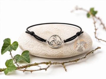 Bracelet élastique Triskell argent 925