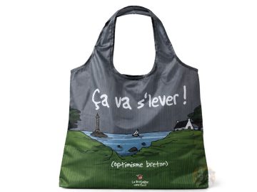 Sac de course pliable en tissu - Ca va s'lever