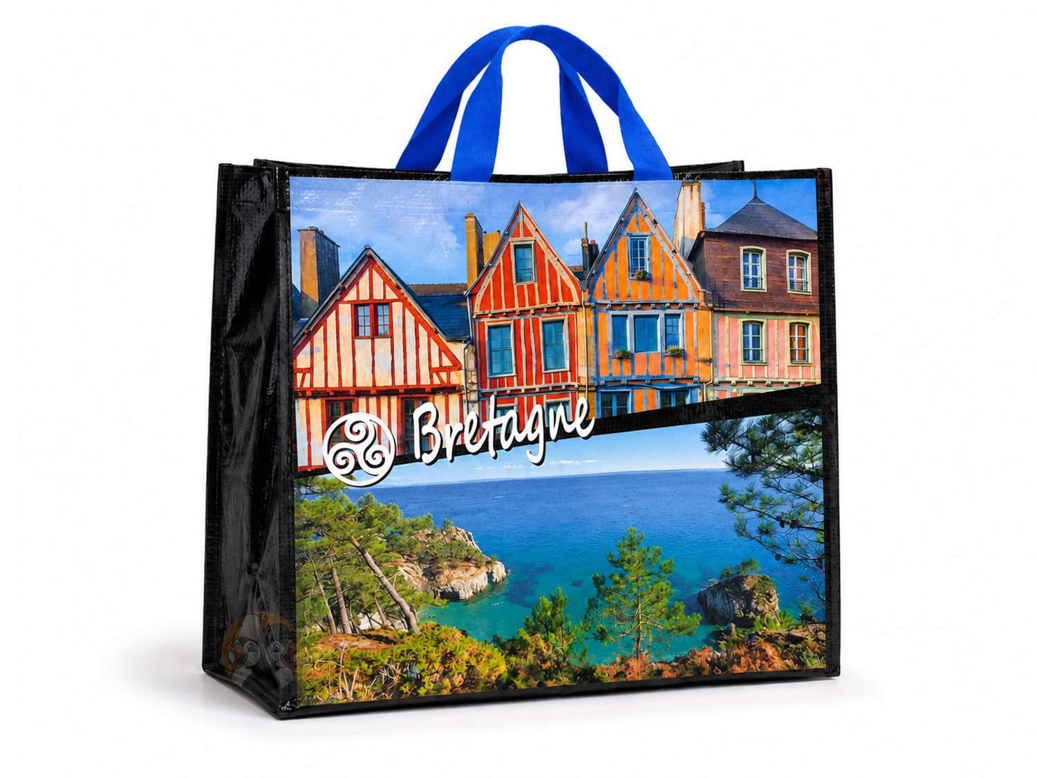 Sac cabas course / shopping Paysages de Bretagne – Image 2