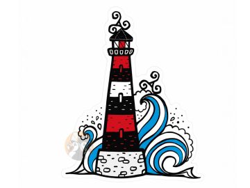 Sticker Autocollant phare breton