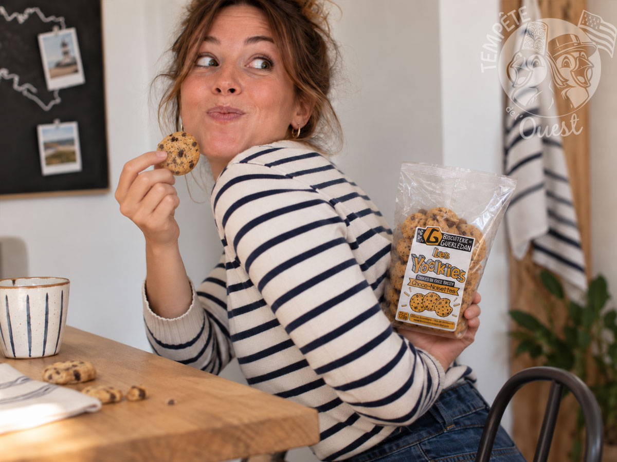 Cookies bretons au beurre salé Chocolat-noisettes Yookies - 120g – Image 2