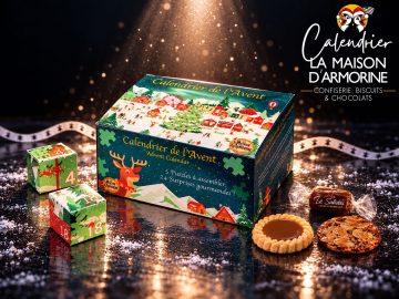 Calendrier de l'Avent La Maison d'Armorine - Confiseries, biscuits et chocolats