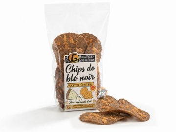 Chips de blé noir au Cantal gratiné et pointe d'ail - 70g