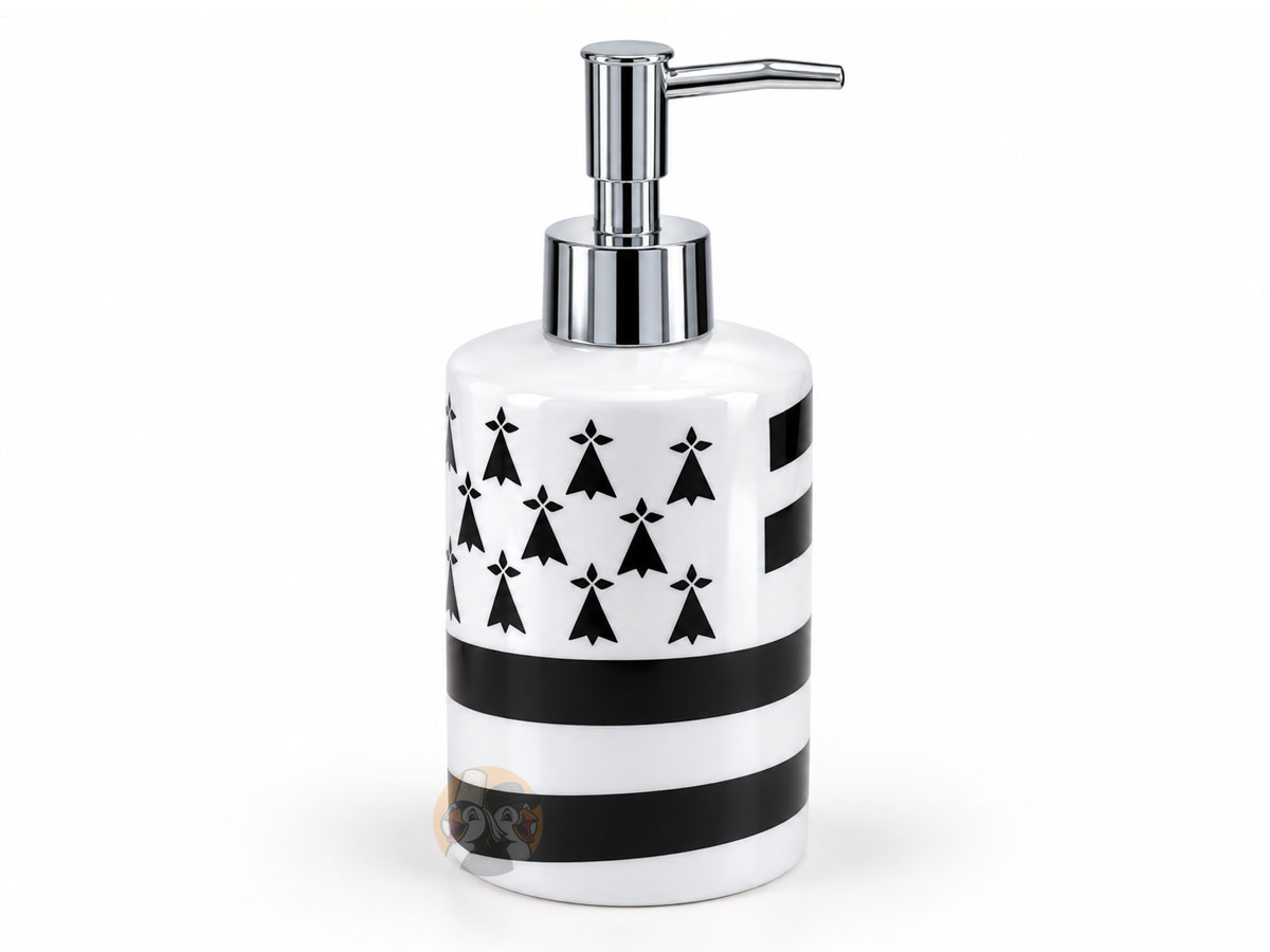 PROMO -50% ! Distributeur de savon / Pousse-savon Drapeau Breton – Image 3