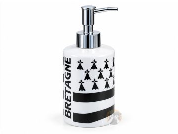 PROMO -50% ! Distributeur de savon / Pousse-savon Drapeau Breton