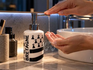 Alternative view of PROMO -50% ! Distributeur de savon / Pousse-savon Drapeau Breton