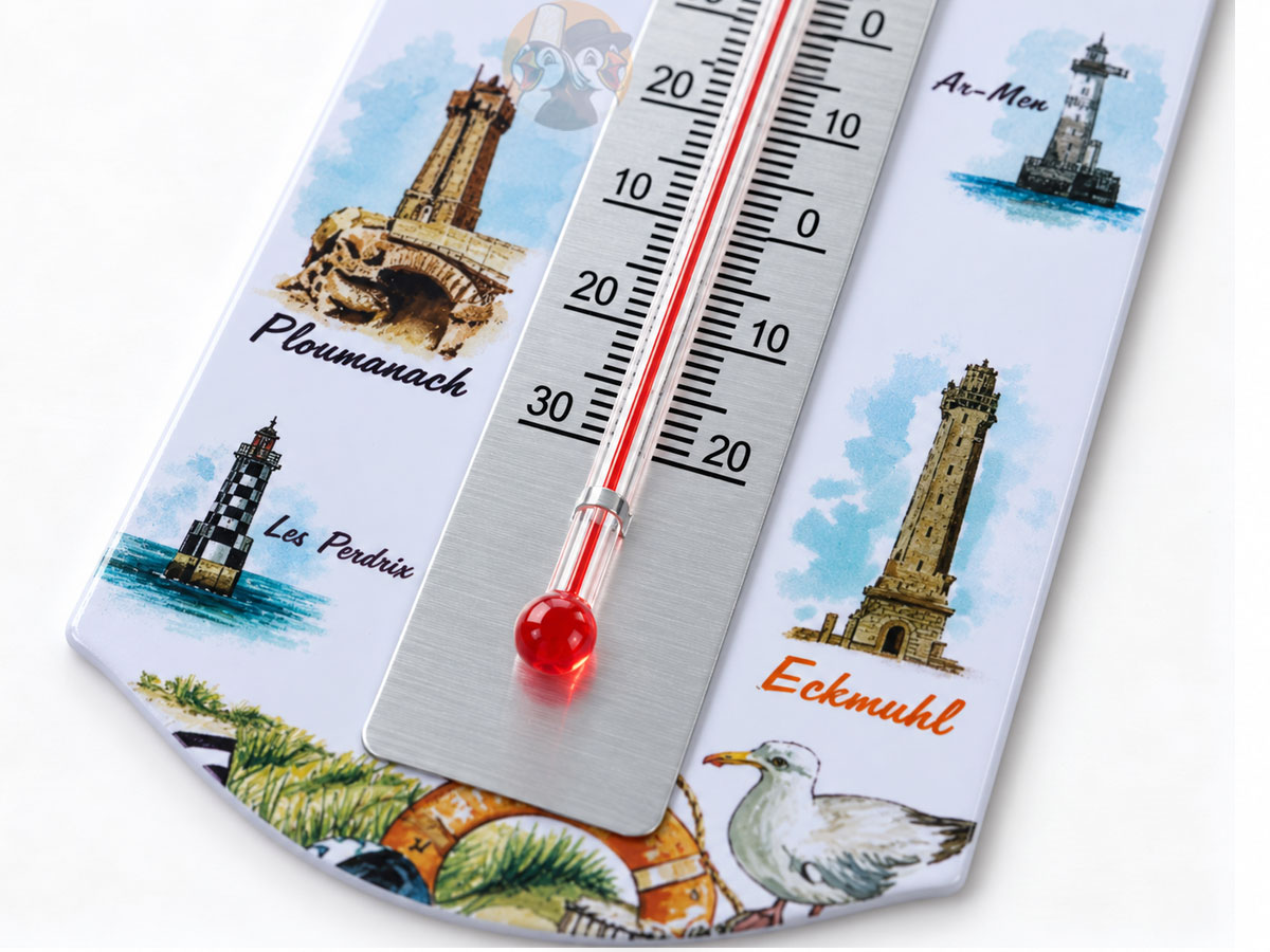 Thermomètre en métal Phares de Bretagne – Image 4