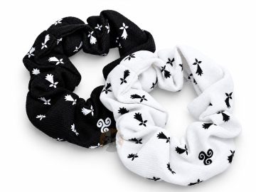 Chouchou Breton cheveux Triskells & Hermines - 2 coloris au choix