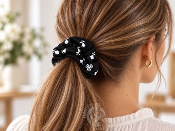 Chouchou Breton cheveux Triskells & Hermines - 2 coloris au choix â Image 3