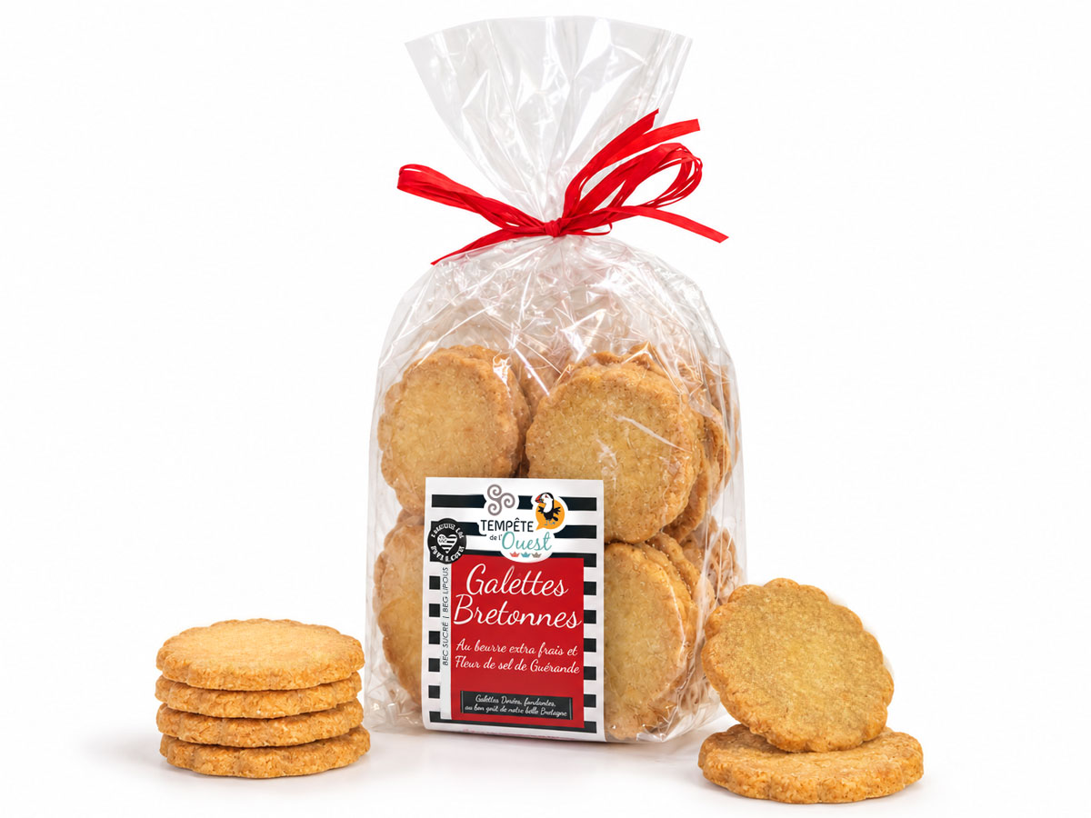 Galettes bretonnes pur beurre et fleur de sel de Guérande – 260g