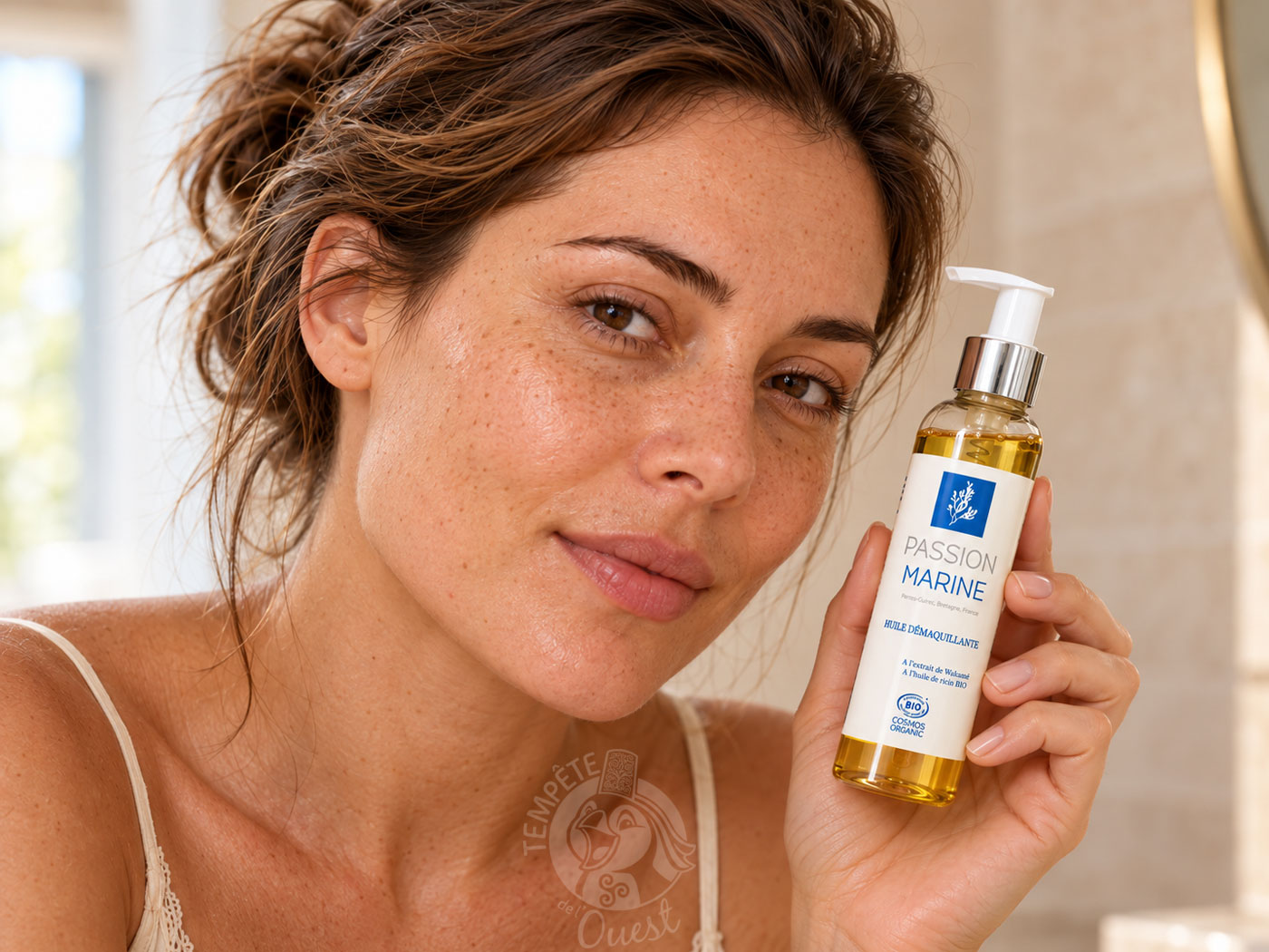 Huile démaquillante BIO à l'extrait de wakamé -140ml – Image 2