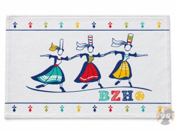 PROMO -38% ! Tapis de bain breton BZH – 50 × 80 cm