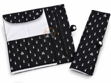 Trousse à pinceaux bretonne en tissu - Maquillage, dessin & loisirs créatifs